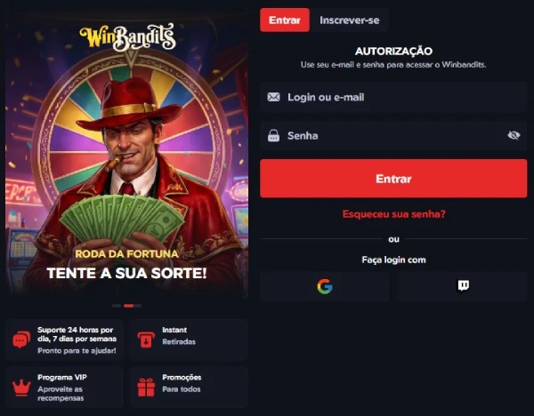 WinBandits Login